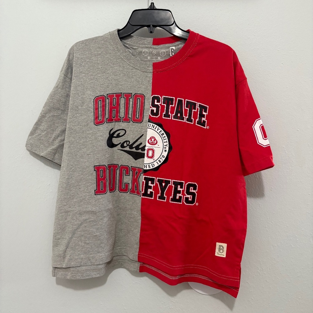 Pressbox Women’s Half Split T-shirt Ohio State Buckeyes
